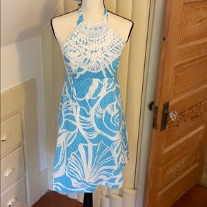 Lilly Pulitzer halter dress super cute! Size 4